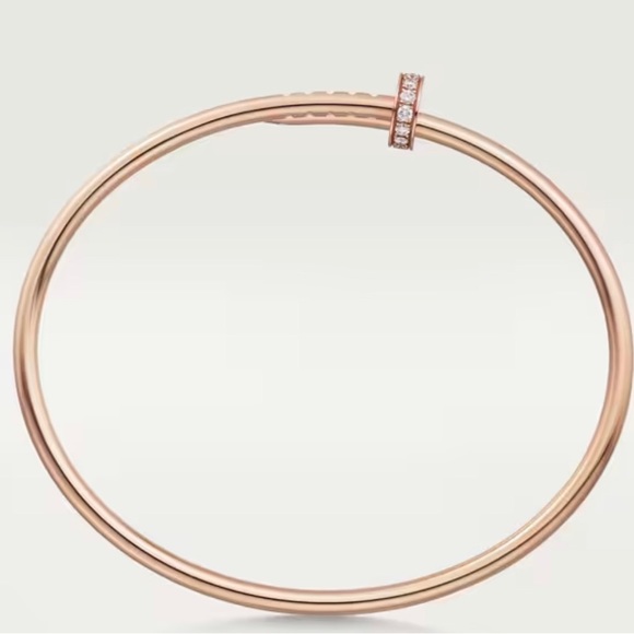 Authentic Cartier 18K pink Gold Juste Un Clou with diamonds size 18 - Picture 6 of 6